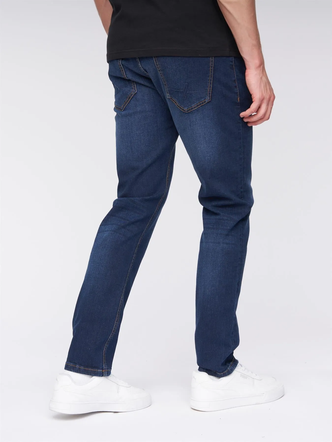 Mens Craze Comfort Fit Jeans Dark Wash sold by Brand Corner product image thumbnail 4