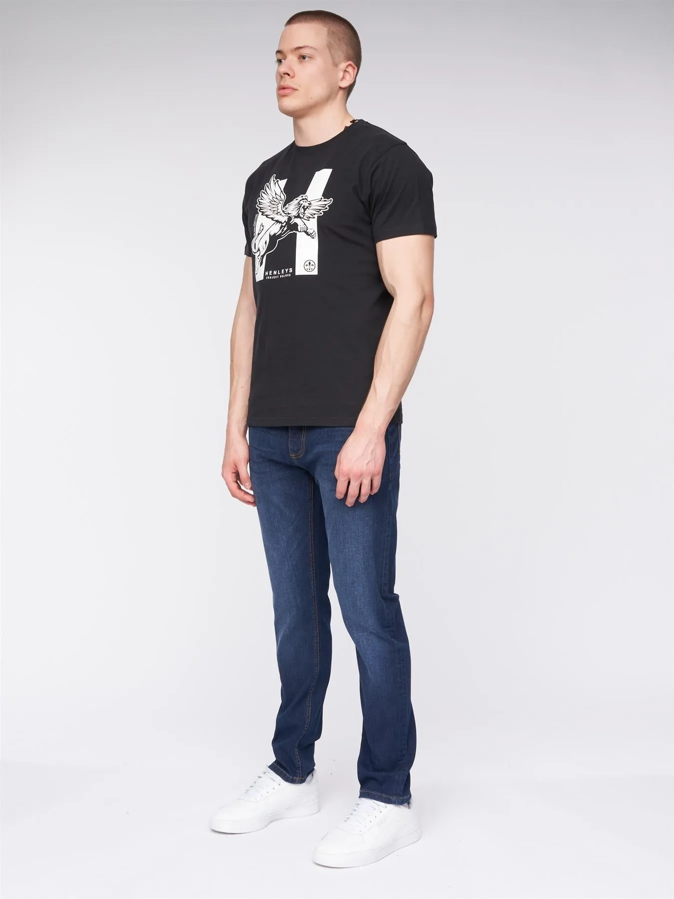 Mens Craze Comfort Fit Jeans Dark Wash sold by Brand Corner product image thumbnail 3