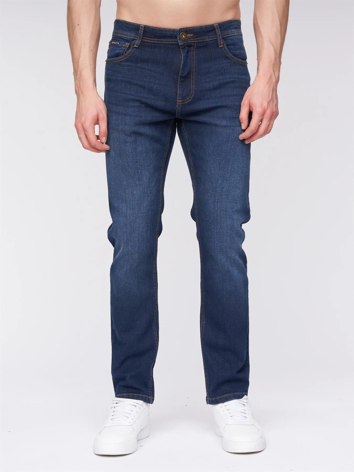 Mens Craze Comfort Fit Jeans Dark Wash sold by Brand Corner