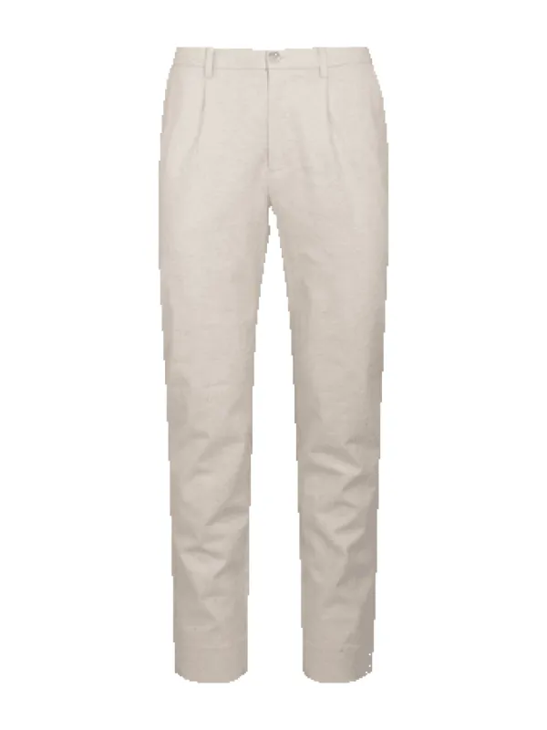 Elton linbukse - light sand sold by Brando