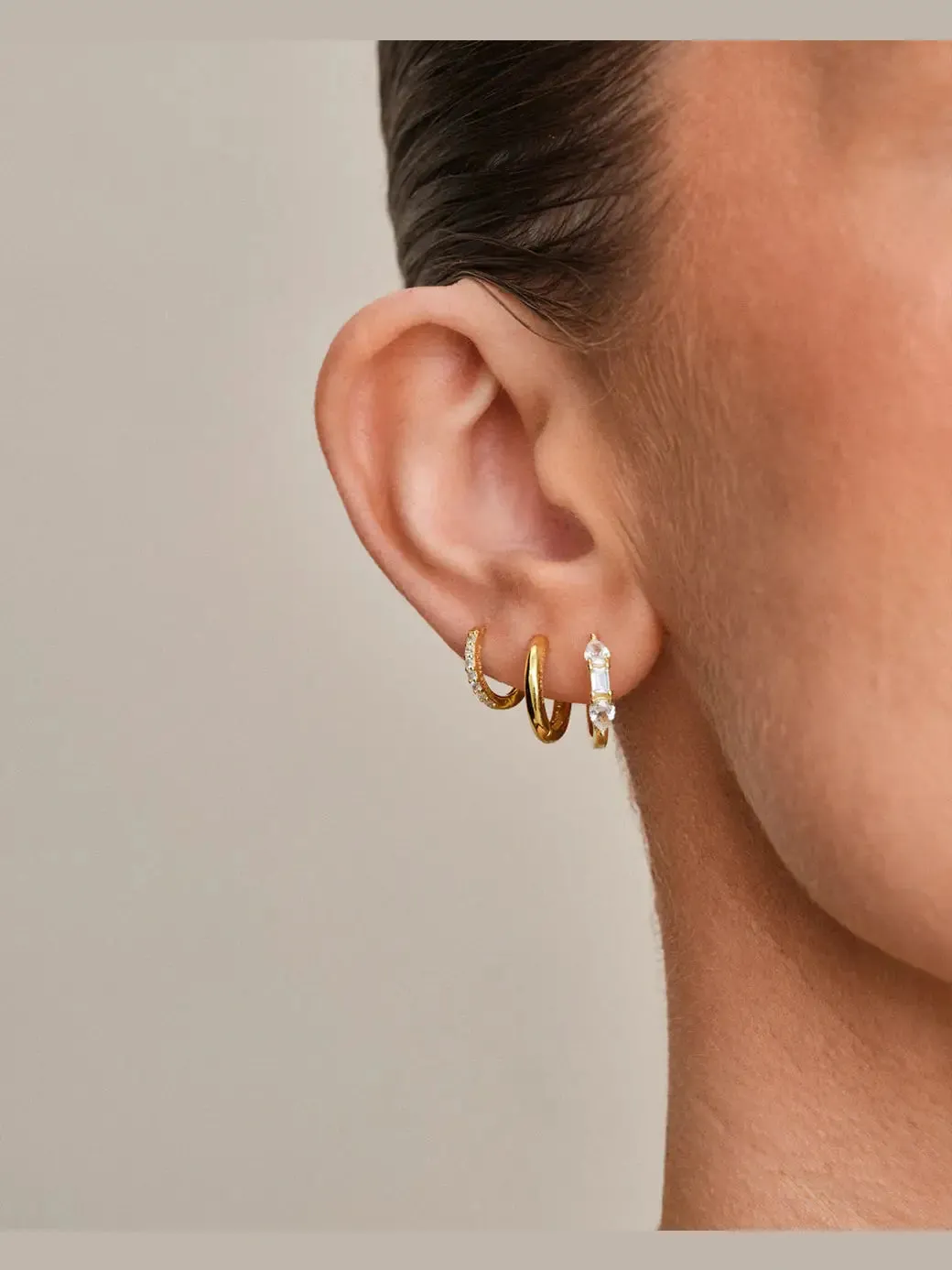 Cara hoops medium - gull sold by Brando product image thumbnail 2