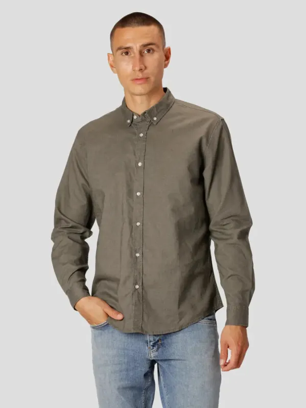 Cotton / Linen skjorte - Grønn sold by Brando