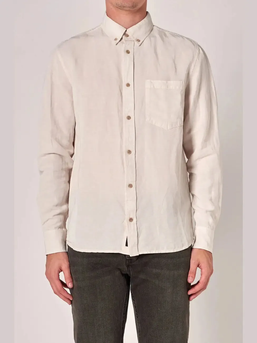 Curtis skjorte - washed stone sold by Brando