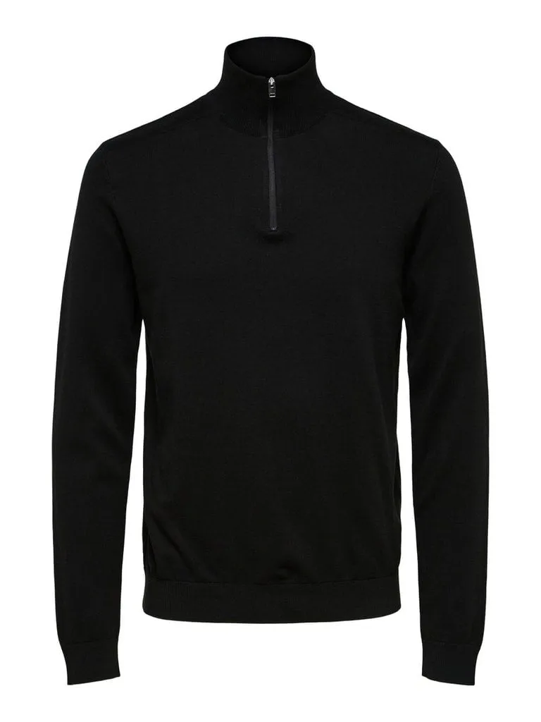 Berg half zip cardigan genser - black sold by Brando product image thumbnail 2