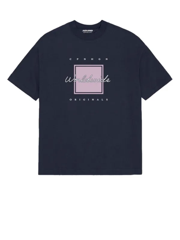 Star T-Skjorte - Navy Blazer sold by Brando