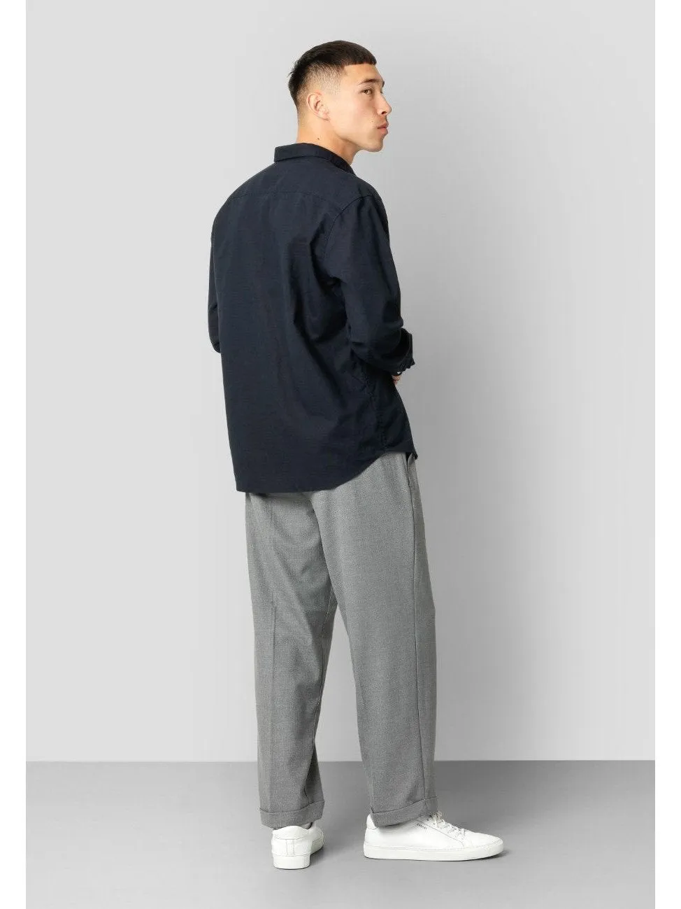 Bomull / Lin Skjorte - Navy 02 sold by Brando product image thumbnail 4