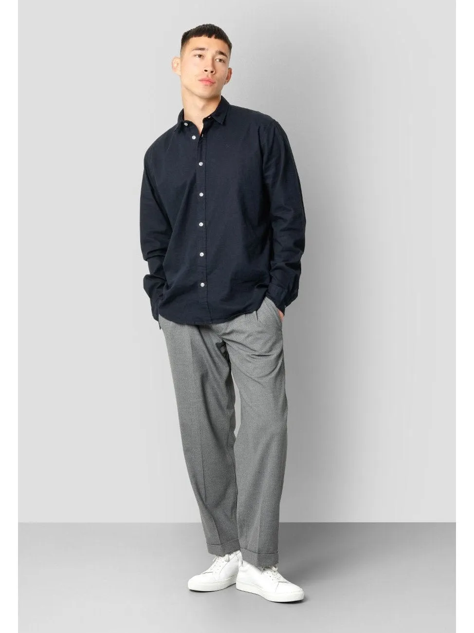 Bomull / Lin Skjorte - Navy 02 sold by Brando product image thumbnail 3