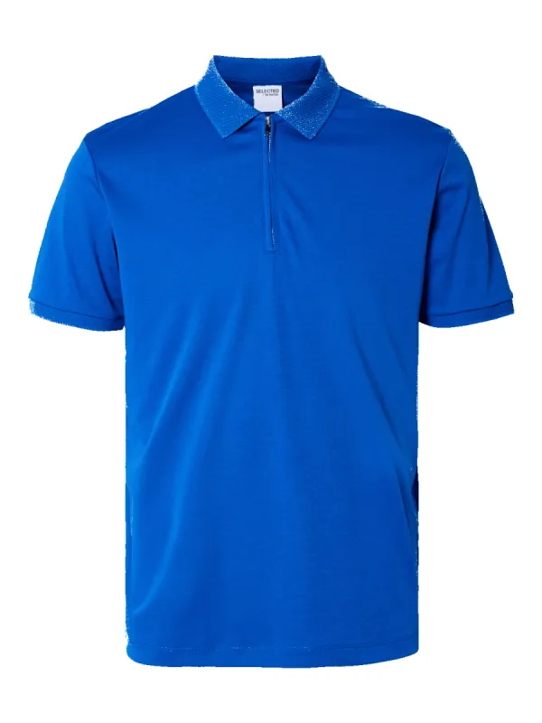 Fave zip polo - nautical blue sold by Brando