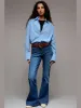 Ann charlotte earth jeans wash cayenne - denim blue sold by Brando