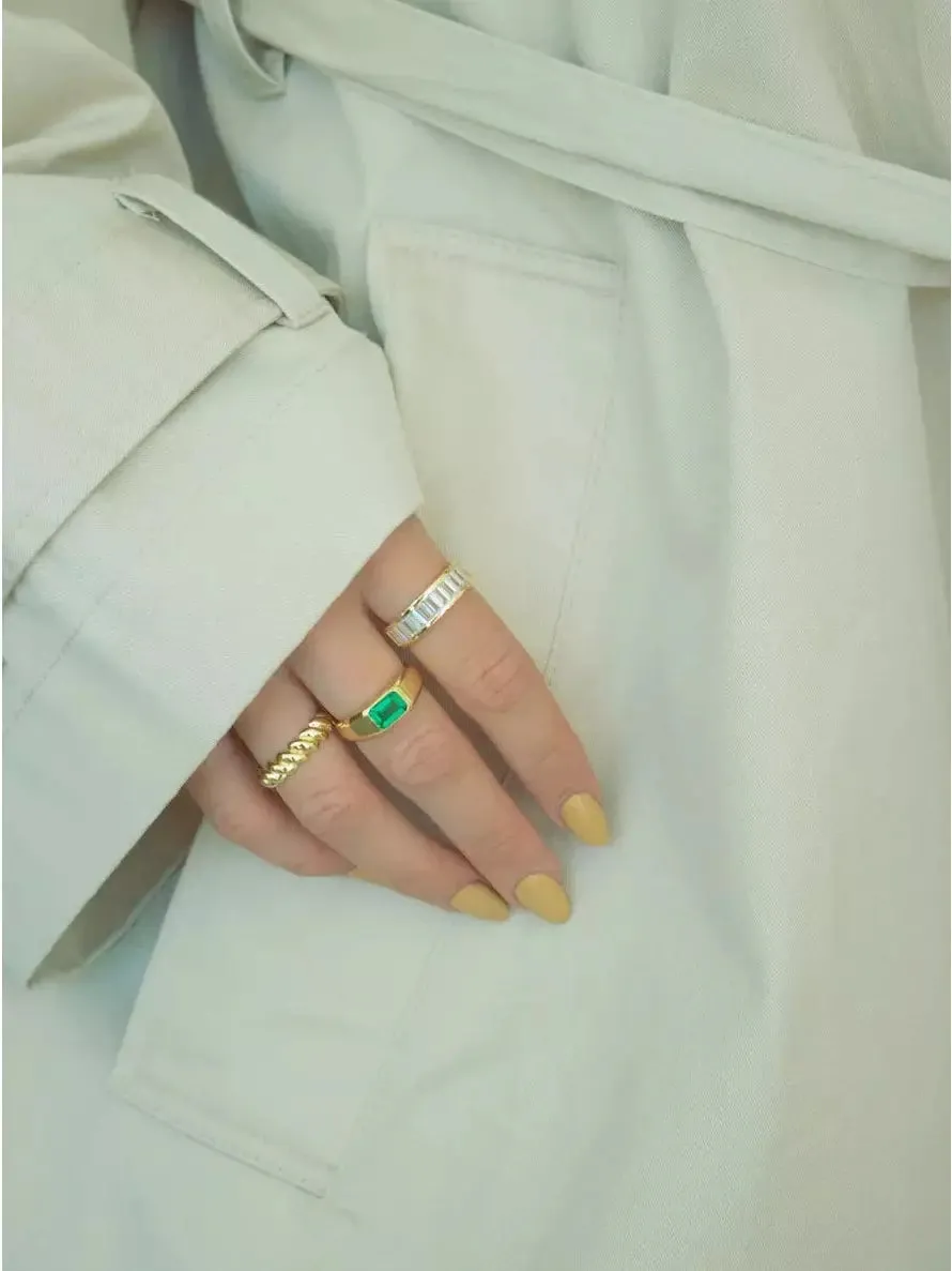 Diamond row ring - gull sold by Brando product image thumbnail 2