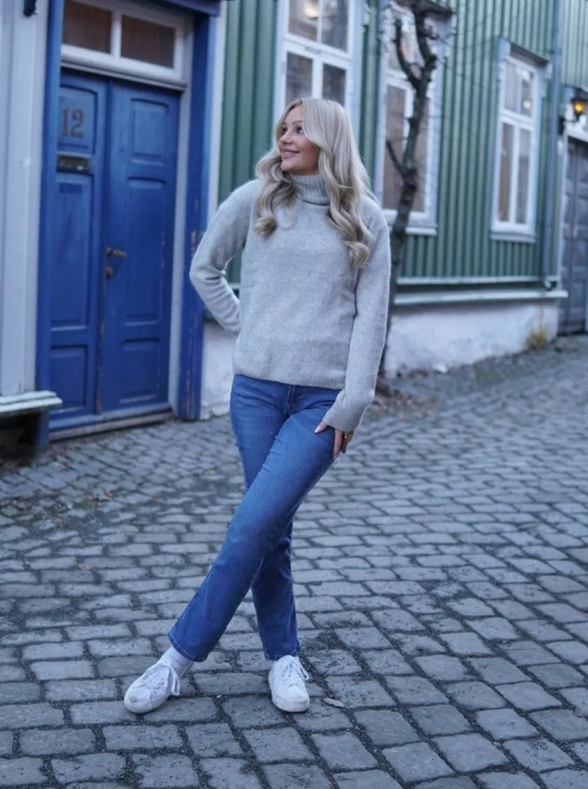 Jade genser - grey melange sold by Brando product image thumbnail 3