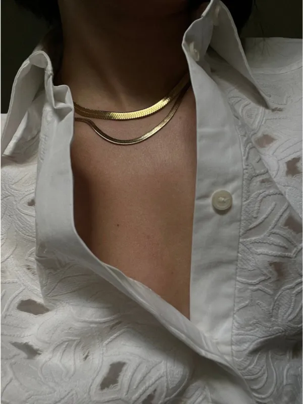 Bone halskjede - gold sold by Brando