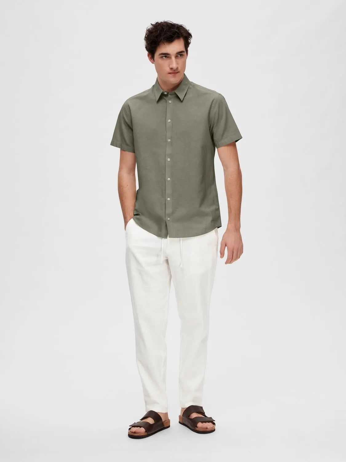 REGSUN SKJORTE CLASSIC - VETIVER sold by Brando product image thumbnail 2