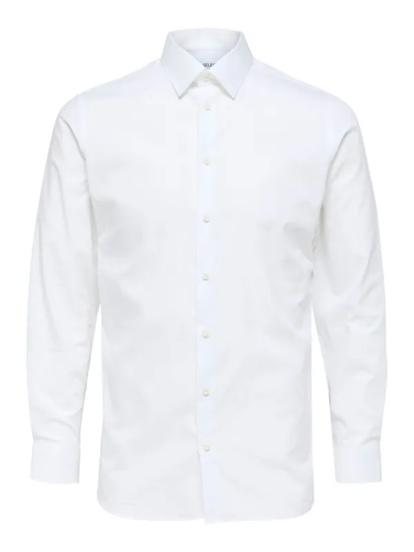 Ethan slim skjorte - bright white sold by Brando