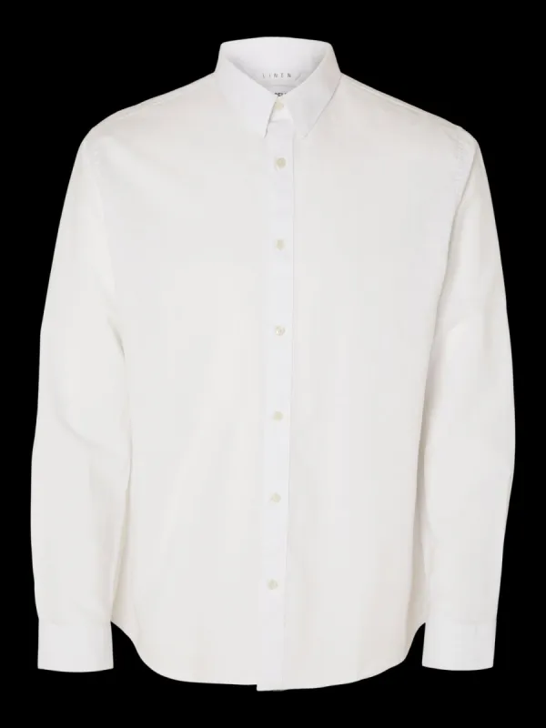 Regnew Linskjorte - Bright White sold by Brando