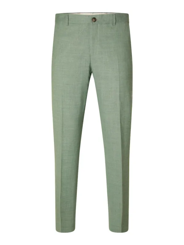 Oasis lin dressbukse - light green melange sold by Brando