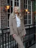 Rita classic blazer - camel sold by Brando