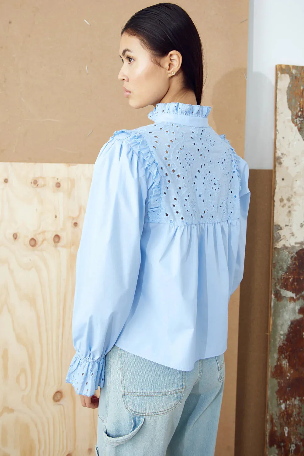 Jaelynn Bluse - Light Blue sold by Brando product image thumbnail 5