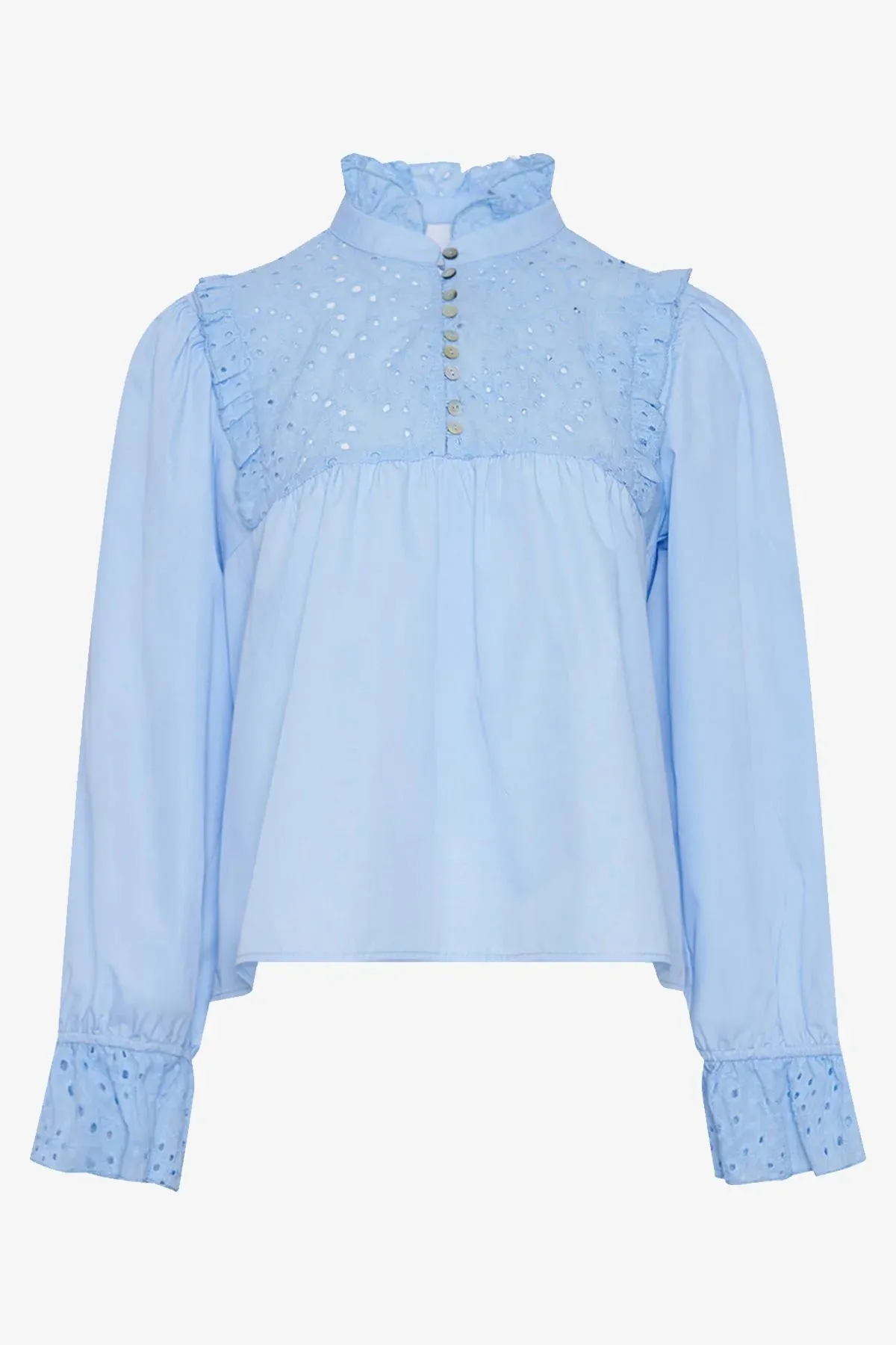Jaelynn Bluse - Light Blue sold by Brando