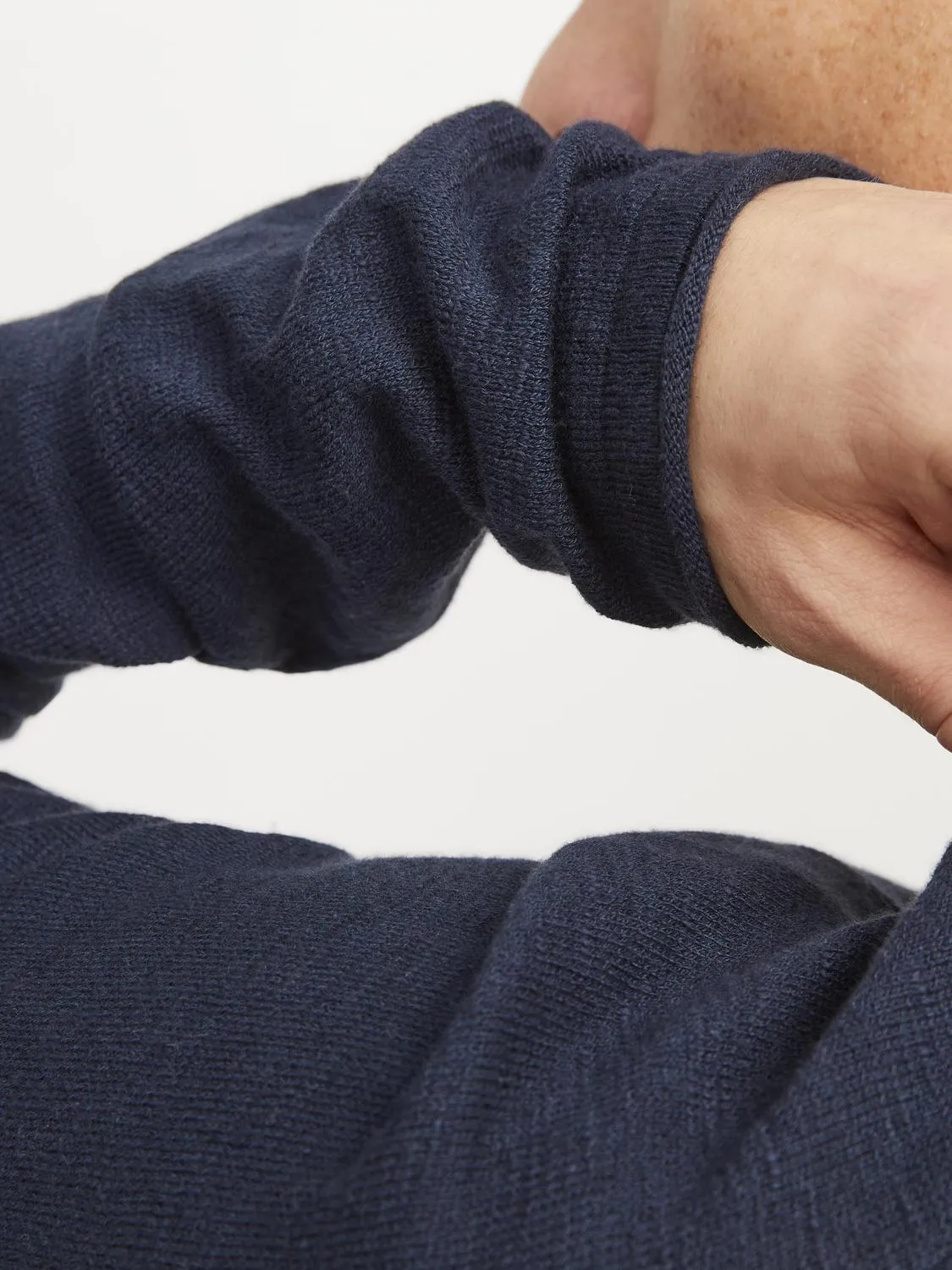 Linen Knit Genser - Navy Blazer sold by Brando product image thumbnail 5