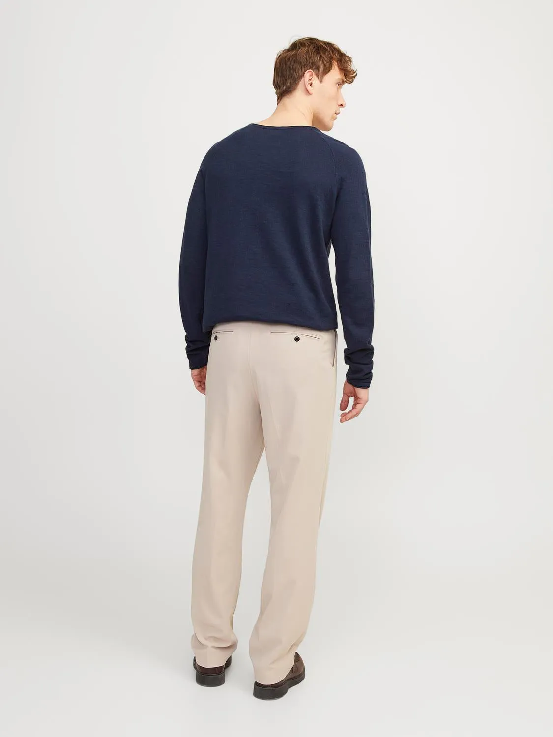 Linen Knit Genser - Navy Blazer sold by Brando product image thumbnail 4