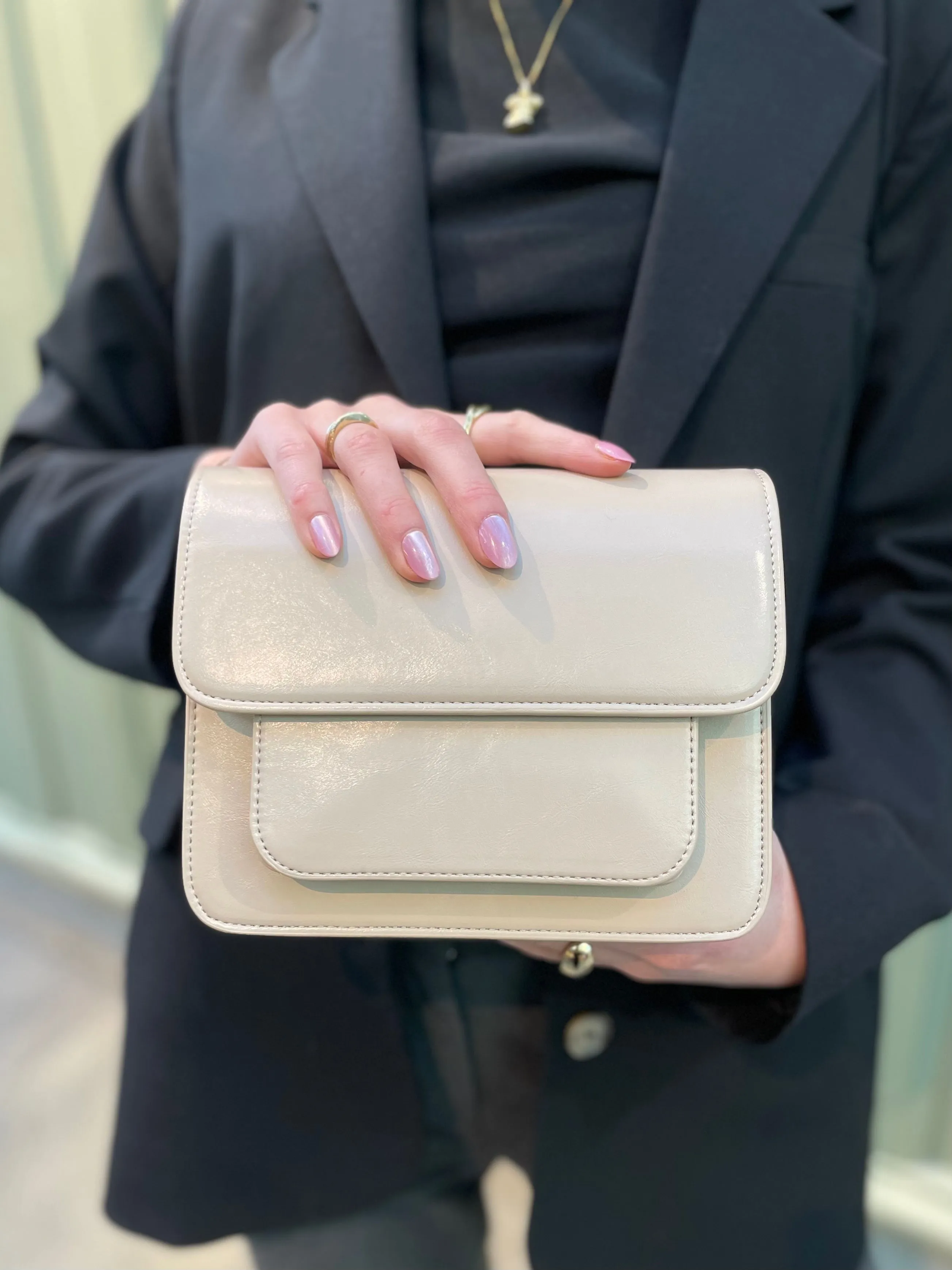 Cayman pocket shiny structure - 415 light nude sold by Brando product image thumbnail 3