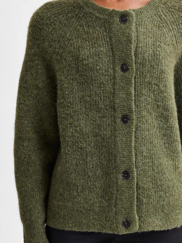 Lulu knit kort cardigan - kalamata sold by Brando product image thumbnail 5