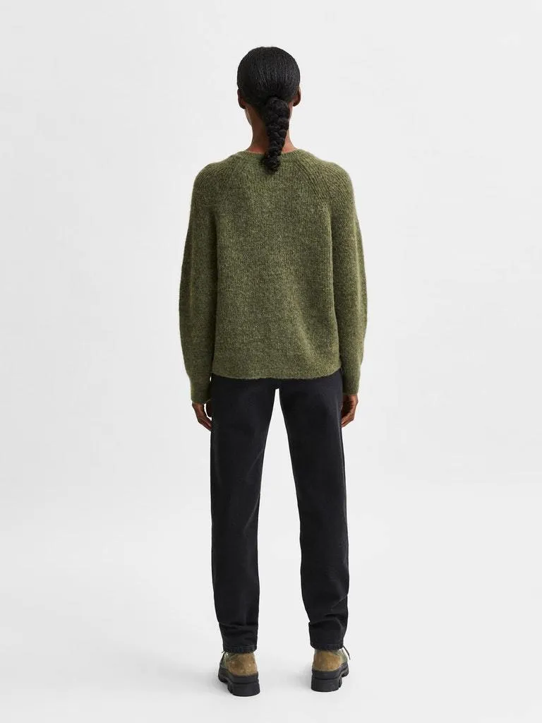 Lulu knit kort cardigan - kalamata sold by Brando product image thumbnail 3