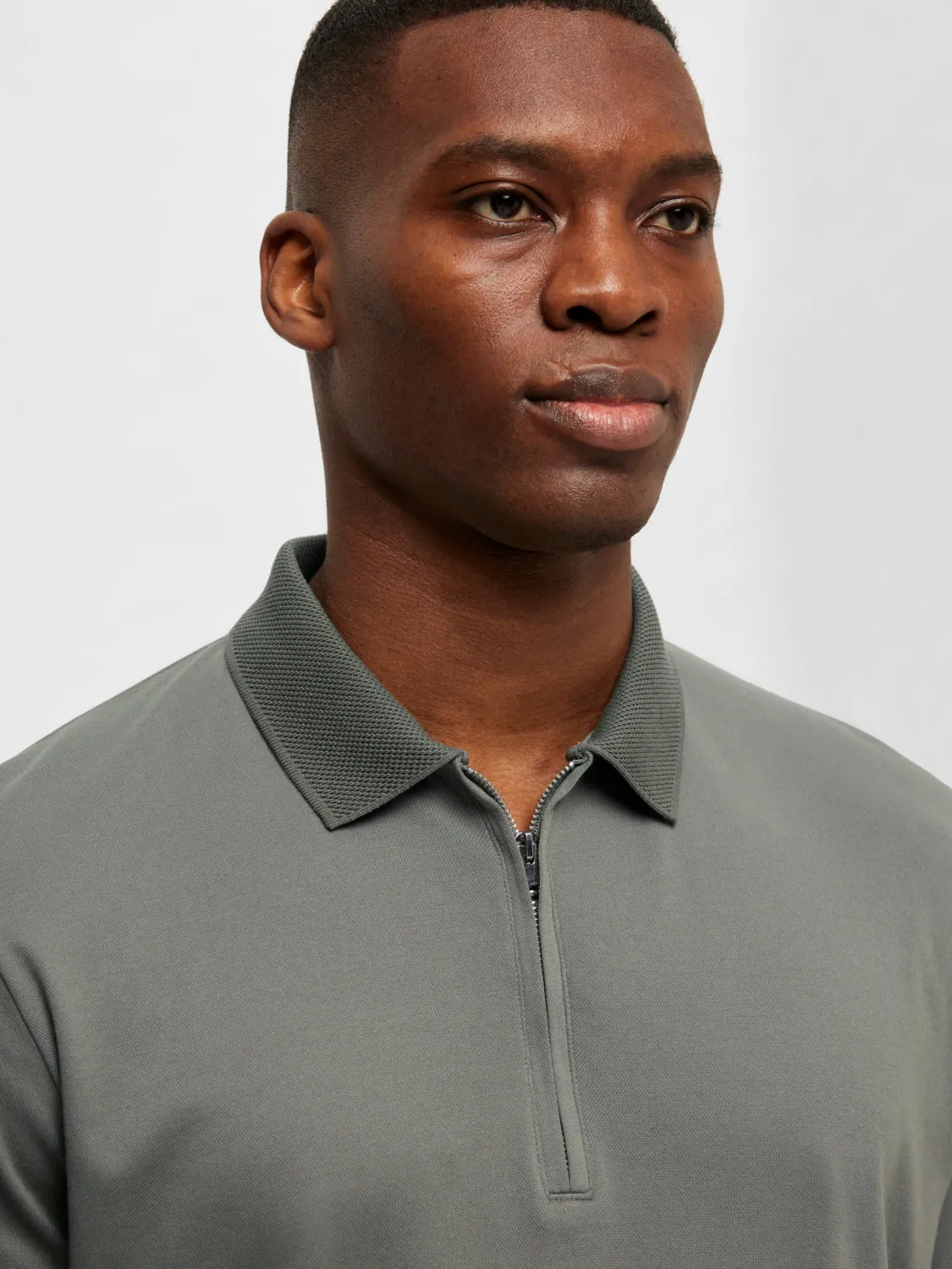 Fave Zip Polo - Agave Green sold by Brando product image thumbnail 5