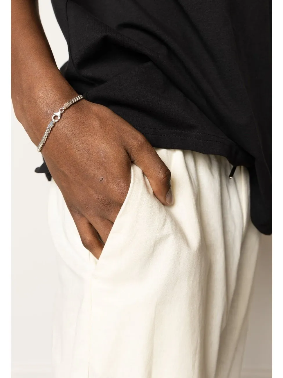 Barcelona Bomull / Lin Bukse - Ecru sold by Brando product image thumbnail 4