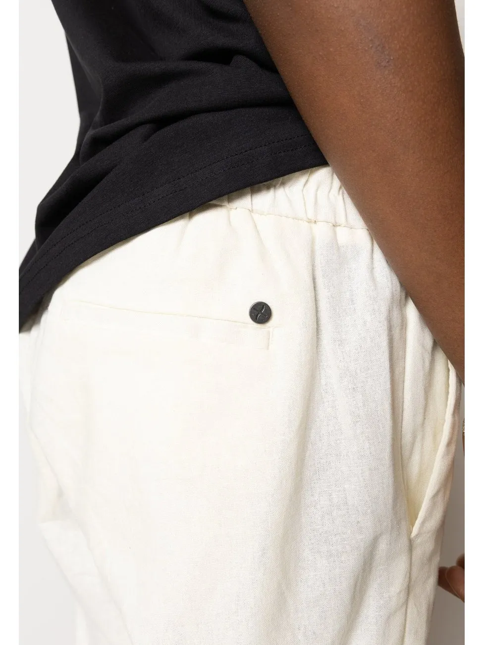 Barcelona Bomull / Lin Bukse - Ecru sold by Brando product image thumbnail 5