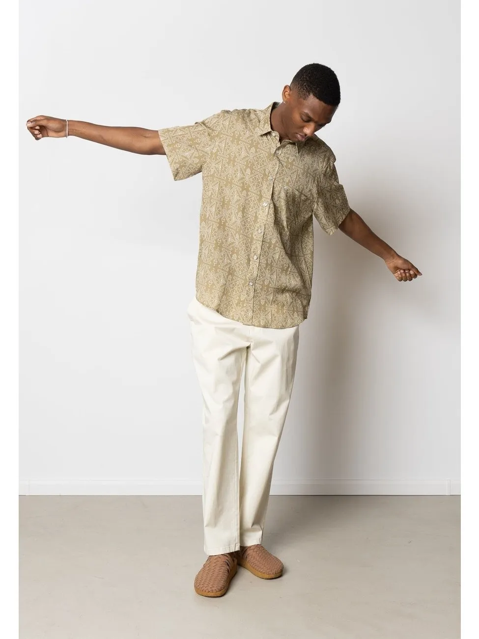 Barcelona Bomull / Lin Bukse - Ecru sold by Brando product image thumbnail 2