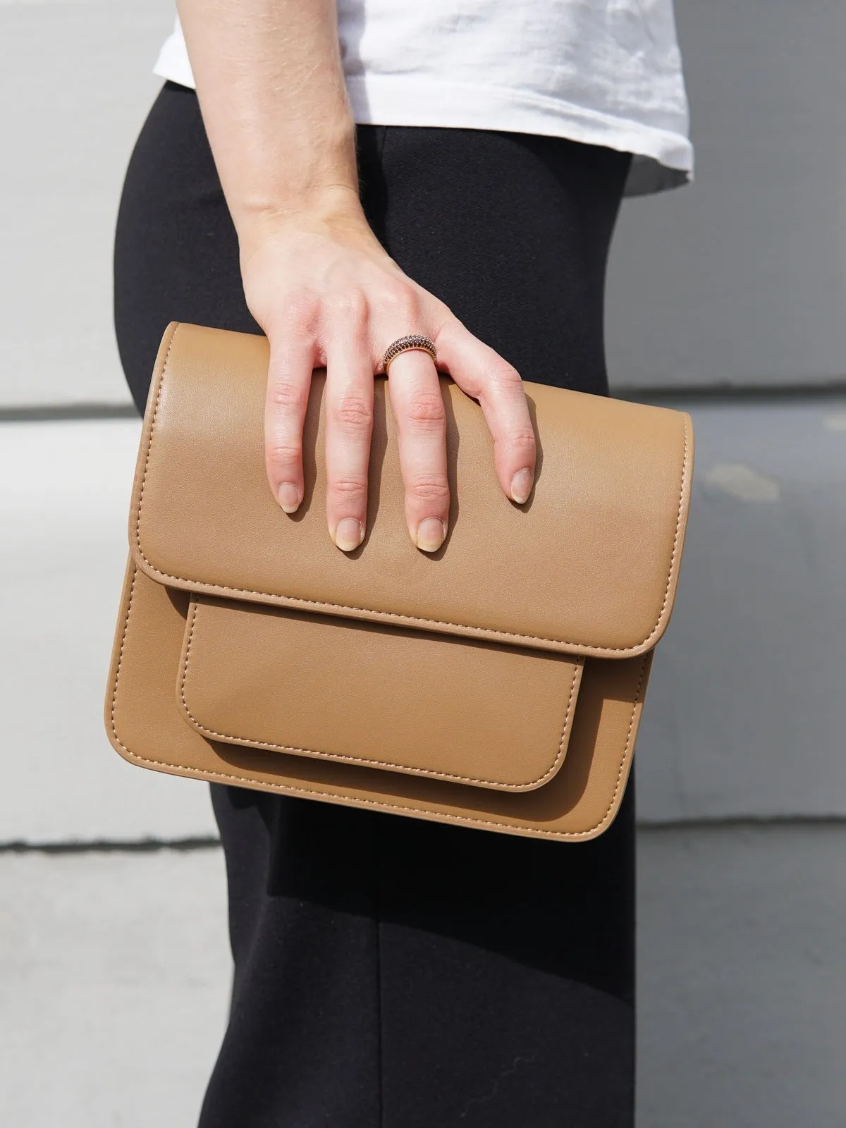 Cayman pocket soft structure - brown nude sold by Brando product image thumbnail 2