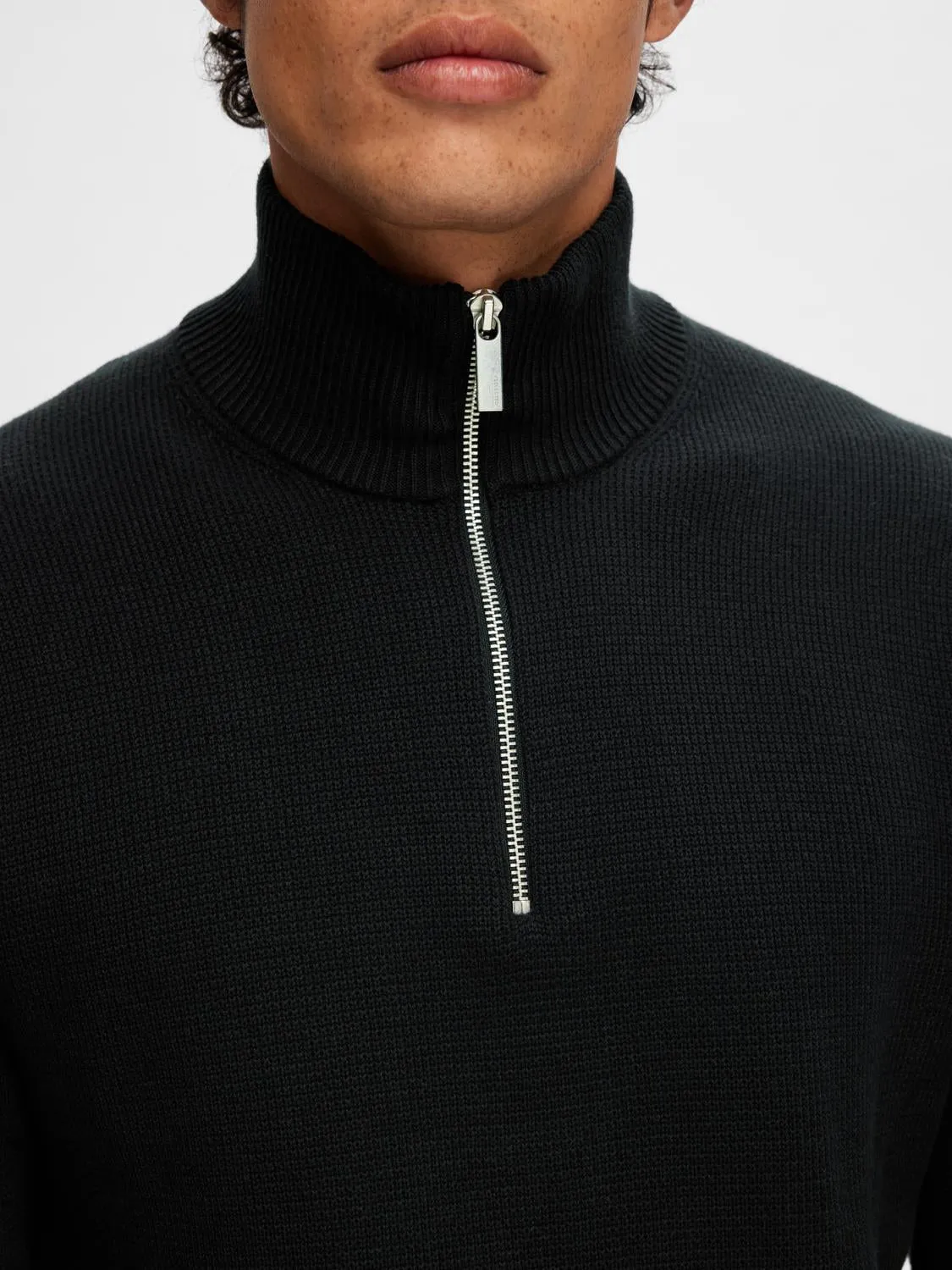 Dane knit half zip - black sold by Brando product image thumbnail 5