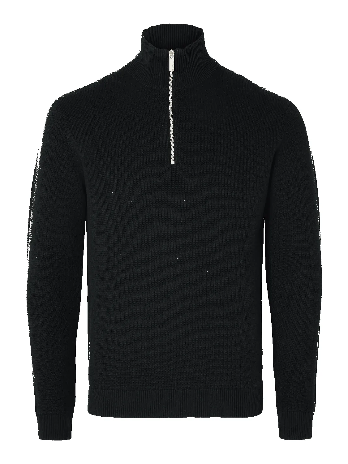 Dane knit half zip - black sold by Brando