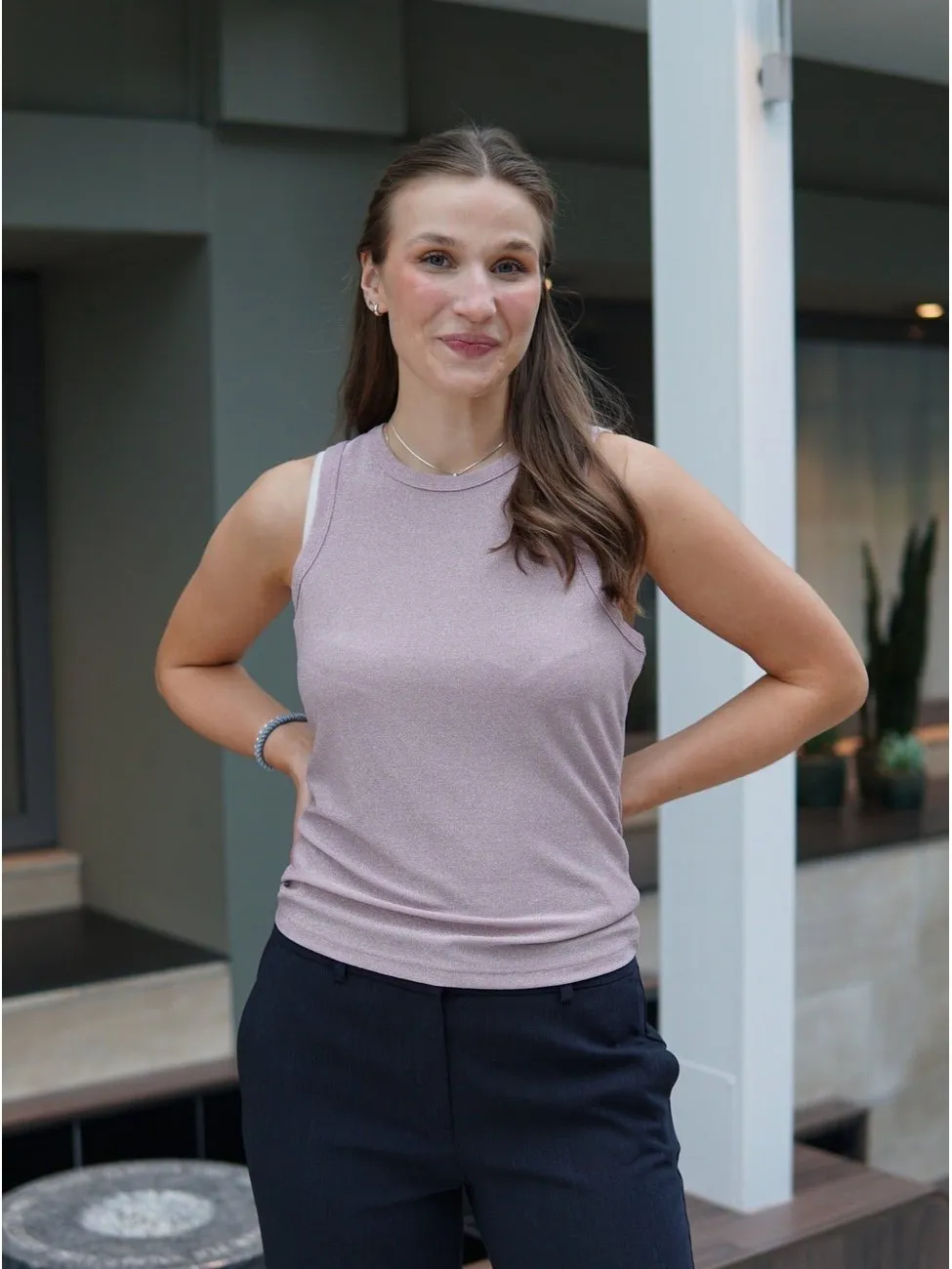 Eva tank topp - rose sold by Brando product image thumbnail 2