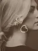 Simple heart øreringer - gold sold by Brando