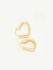 Simple heart øreringer - gold sold by Brando
