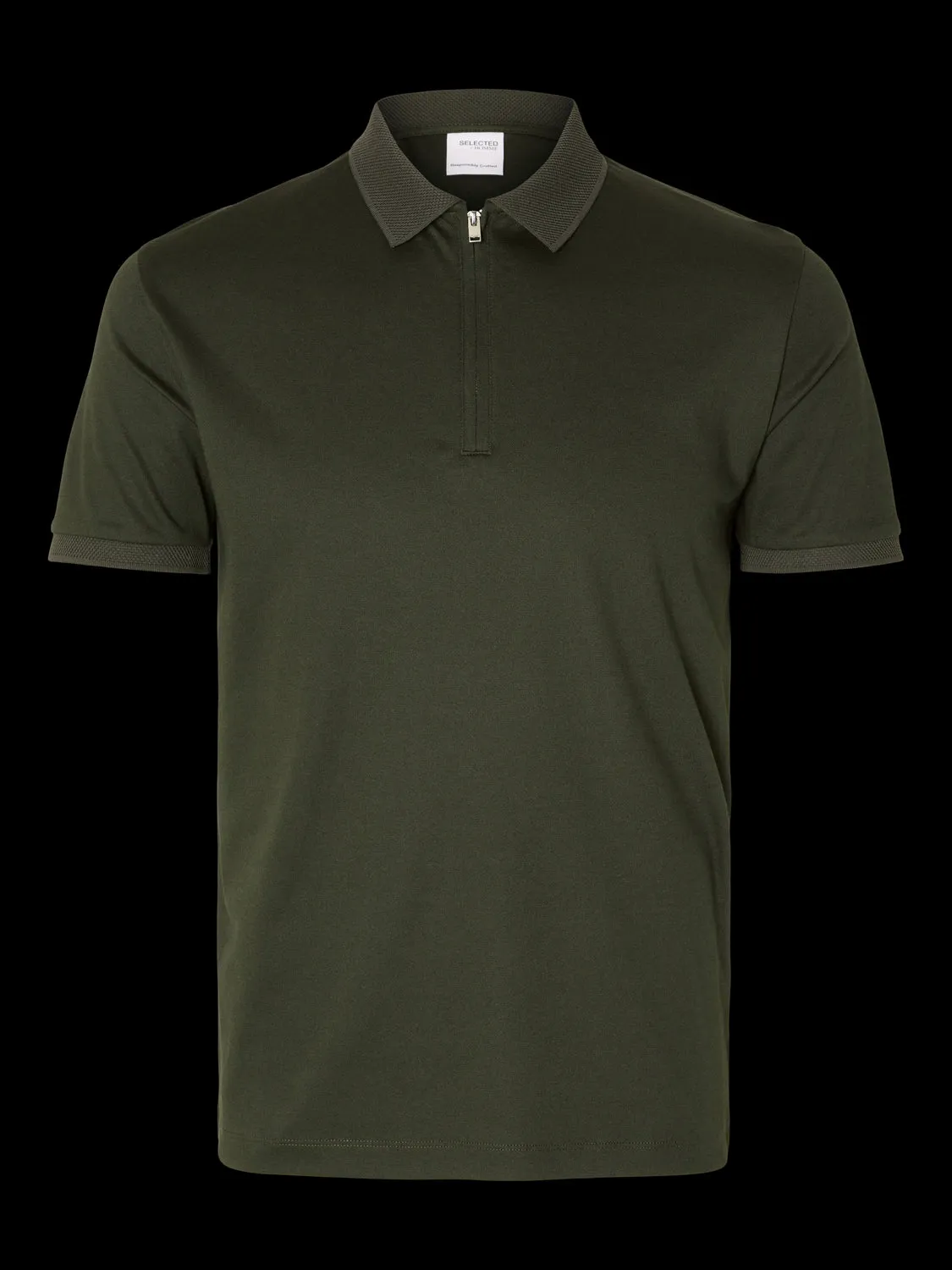 Fave zip polo - forest night sold by Brando