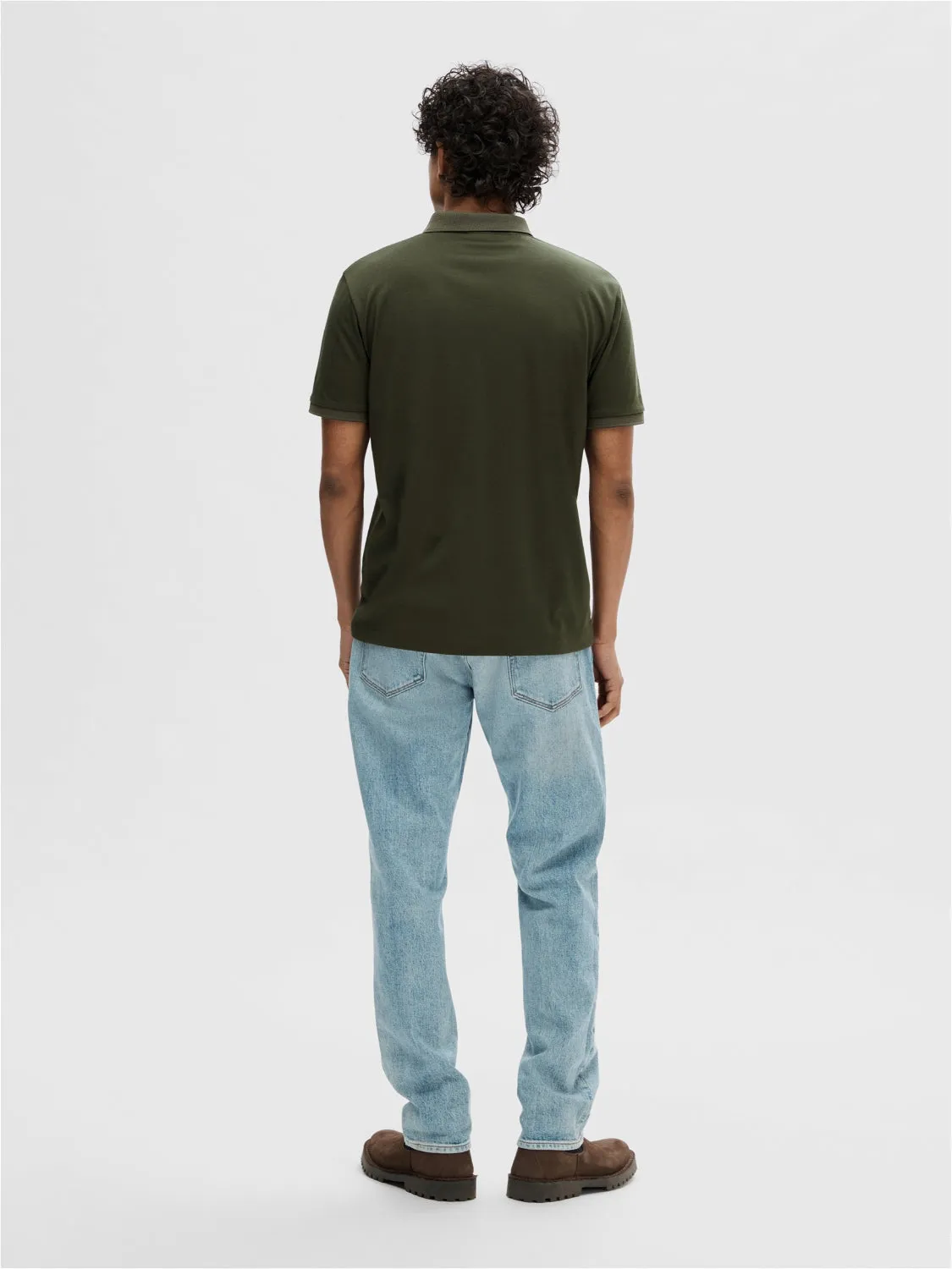 Fave zip polo - forest night sold by Brando product image thumbnail 3