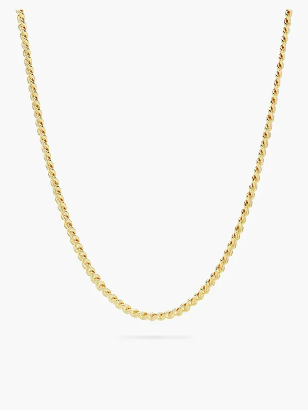 Curb halskjede - gull sold by Brando