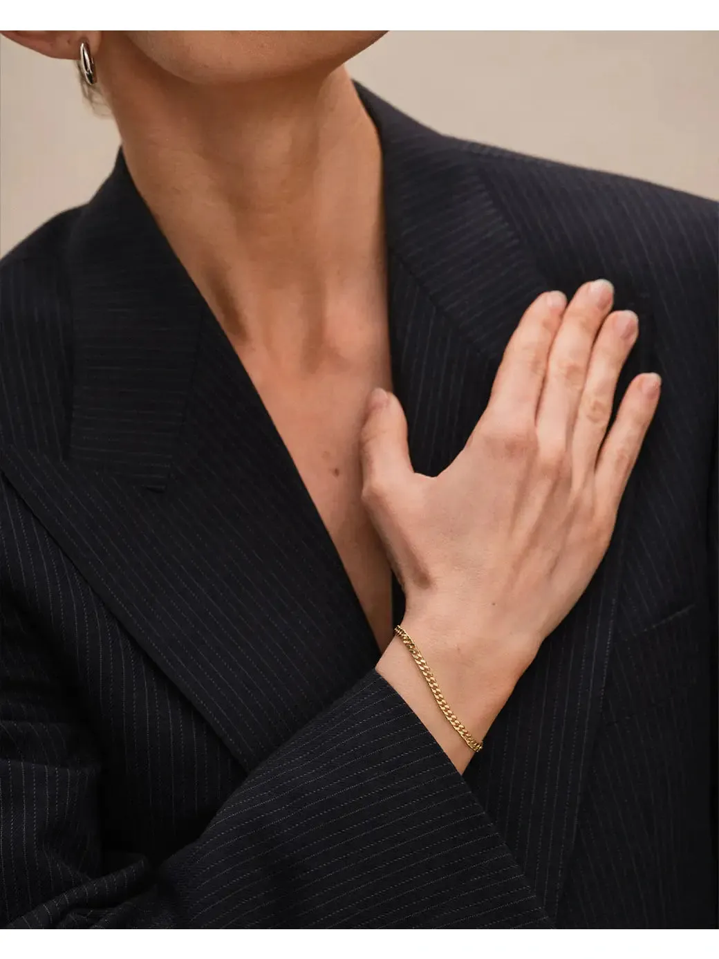 Curb Armbånd 19 - 18 Karat Forgylt sold by Brando product image thumbnail 2