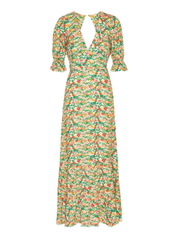 Koko kjole - green flower sold by Brando