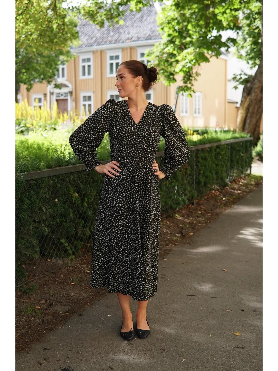 Leoni kjole - black/green sold by Brando product image thumbnail 3