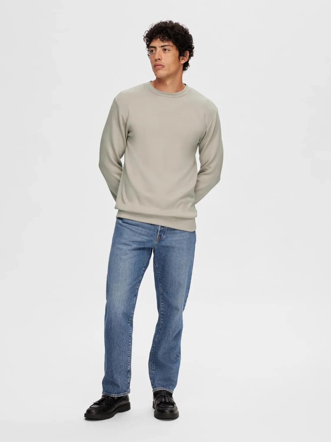 Emanuel soft crew neck sweat genser - pure cashmere sold by Brando product image thumbnail 2