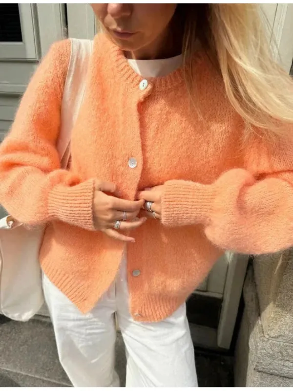 Ida Cardigan  -  Orange sold by Brando