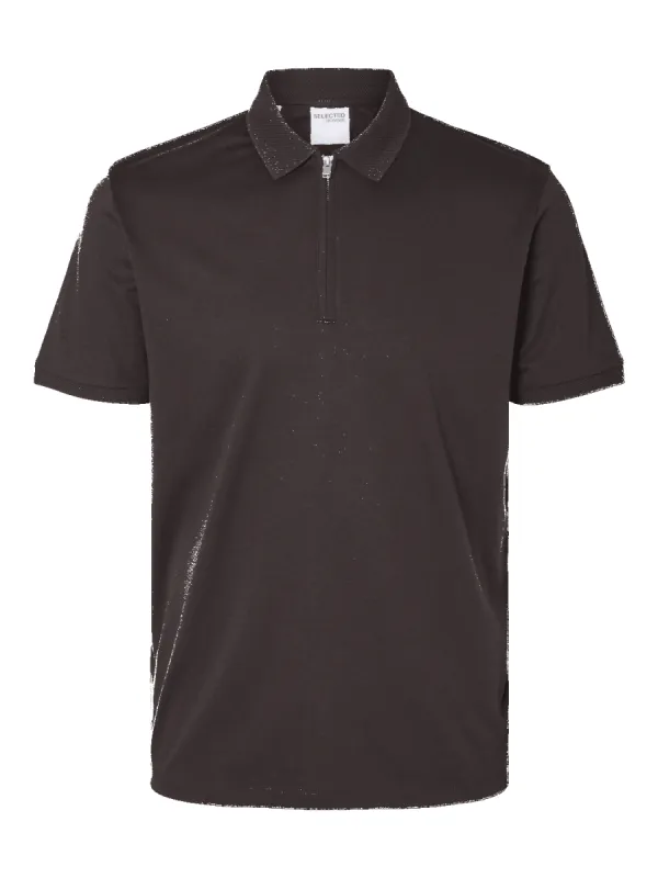 Fave zip polo skjorte - chocolate torte sold by Brando