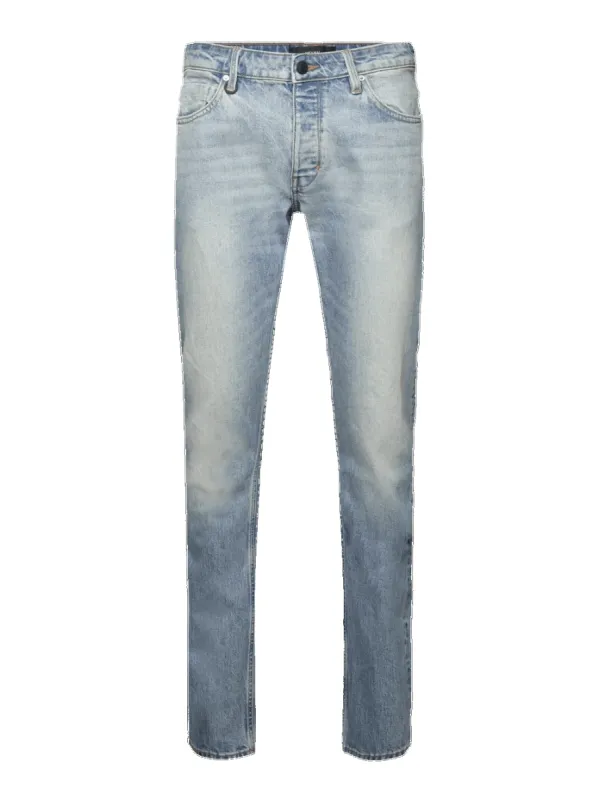 Lou straight tone jeans - mid vintage blue sold by Brando
