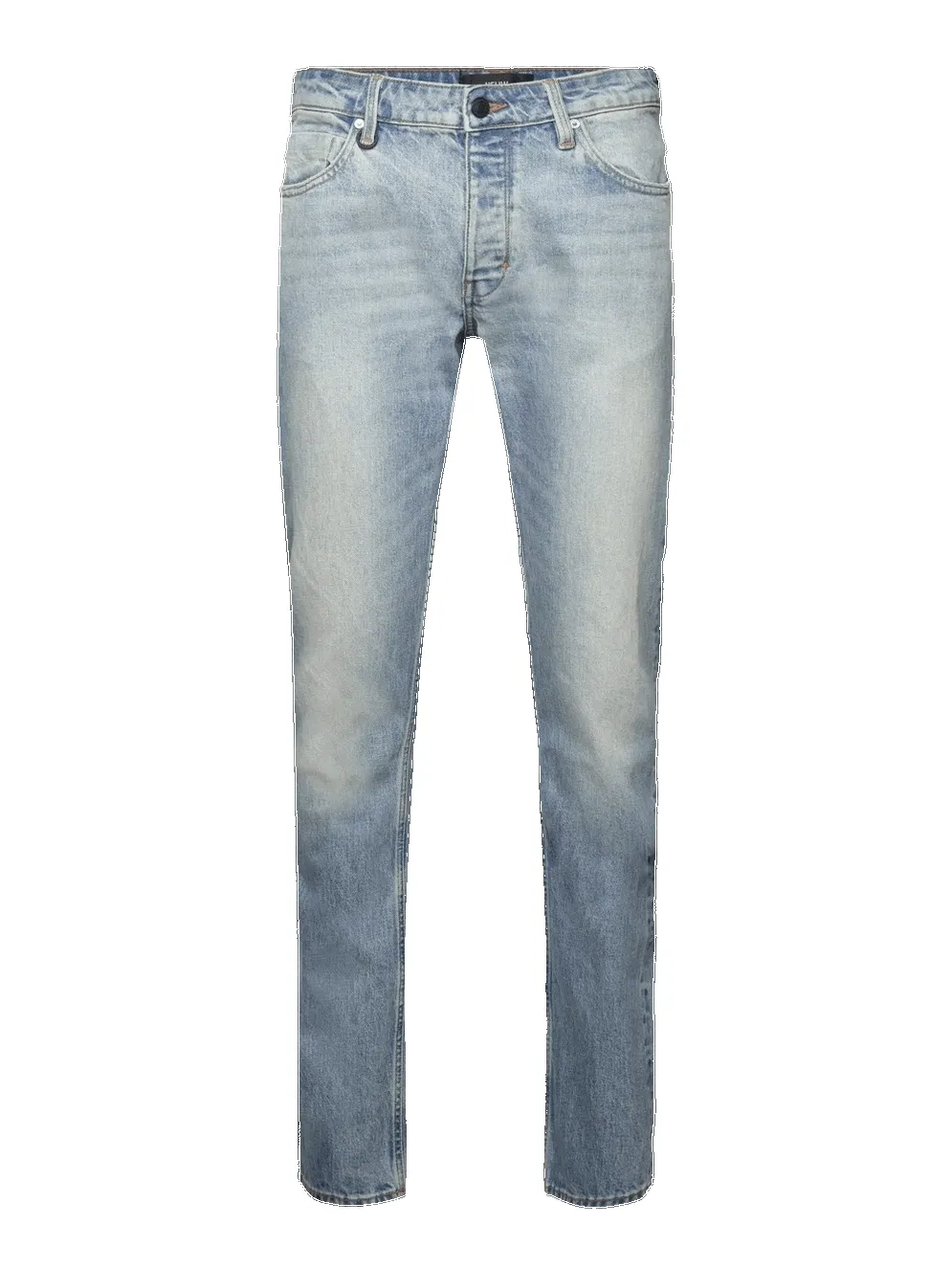 Lou straight tone jeans - mid vintage blue sold by Brando