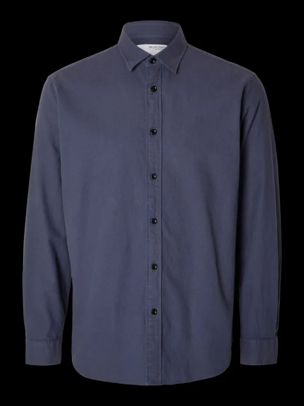 Regowen flannel skjorte - blue depths sold by Brando